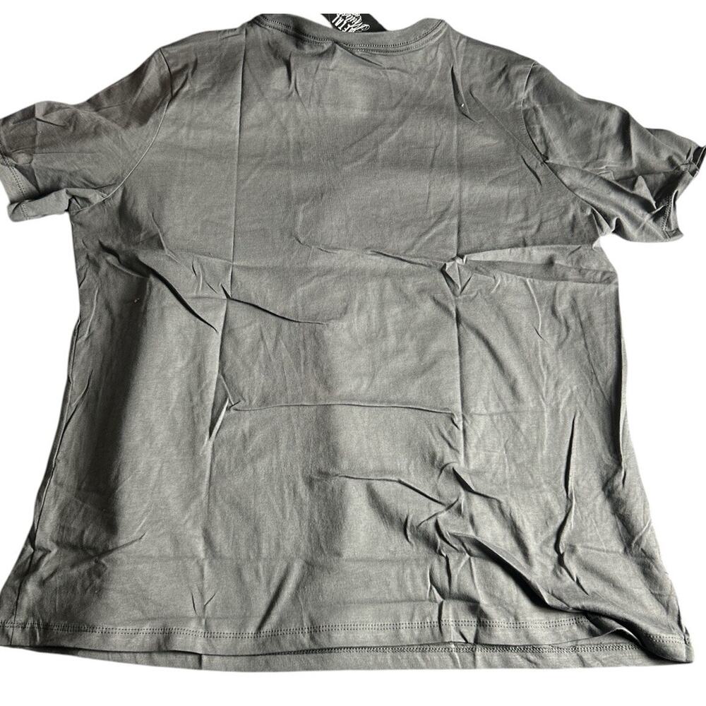 Metal Mulisha Womens V-NECK Top T-Shirt Short Sleeve Tee Gray Size XL - Picture 2 of 3